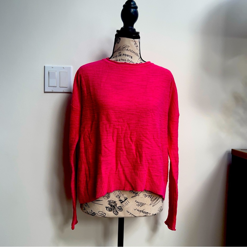 Hot pink light sweater